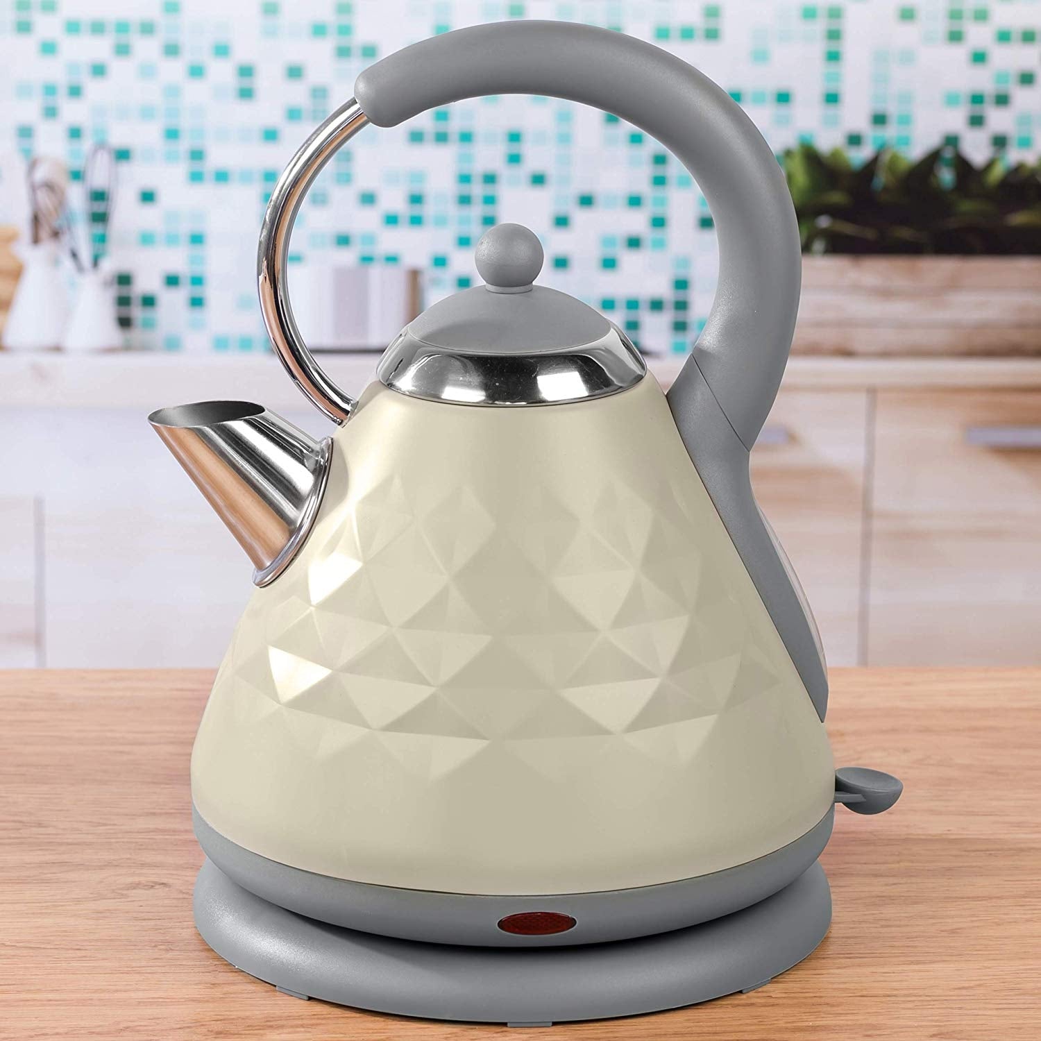 Salter Grey 3000w Diamond Pyramid Kettle 1.8litres