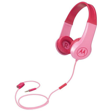 Motorola Pink Wired Headphones Anti-Allergic Microphone