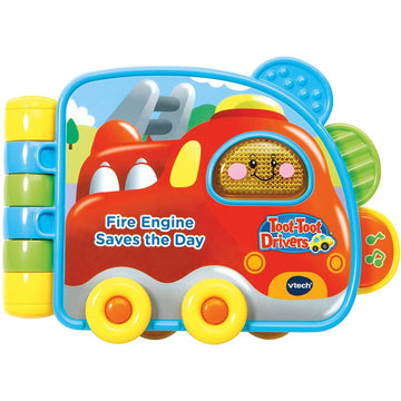 Toot Toot Drivers Fire Engine Saves The Day Musical Book Baby Toy