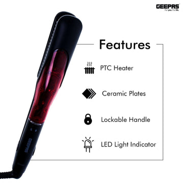 46W Hair Straightener with Ceramic Floating Heat Plates