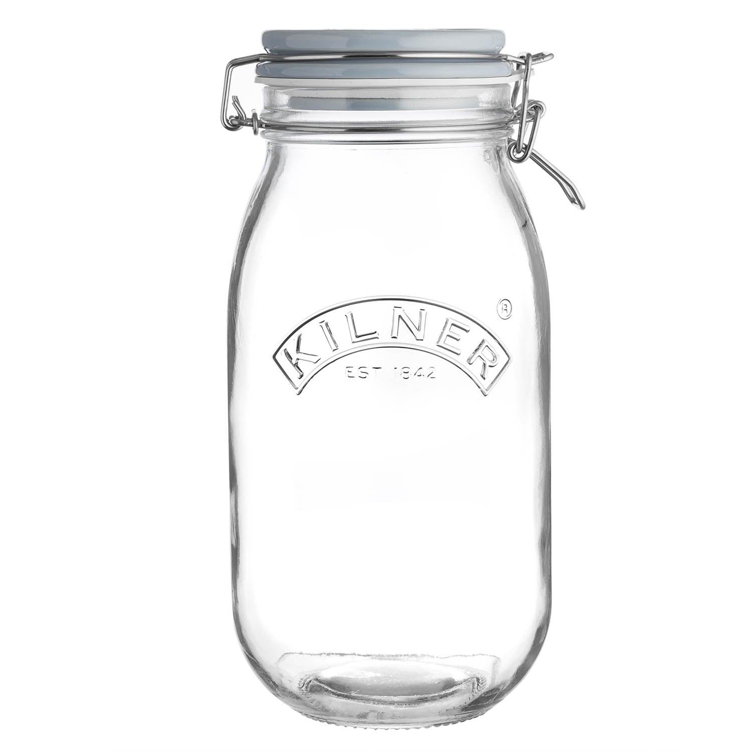 Kilner 2 Litre Glass Pet Food Storage Clip Top Jar