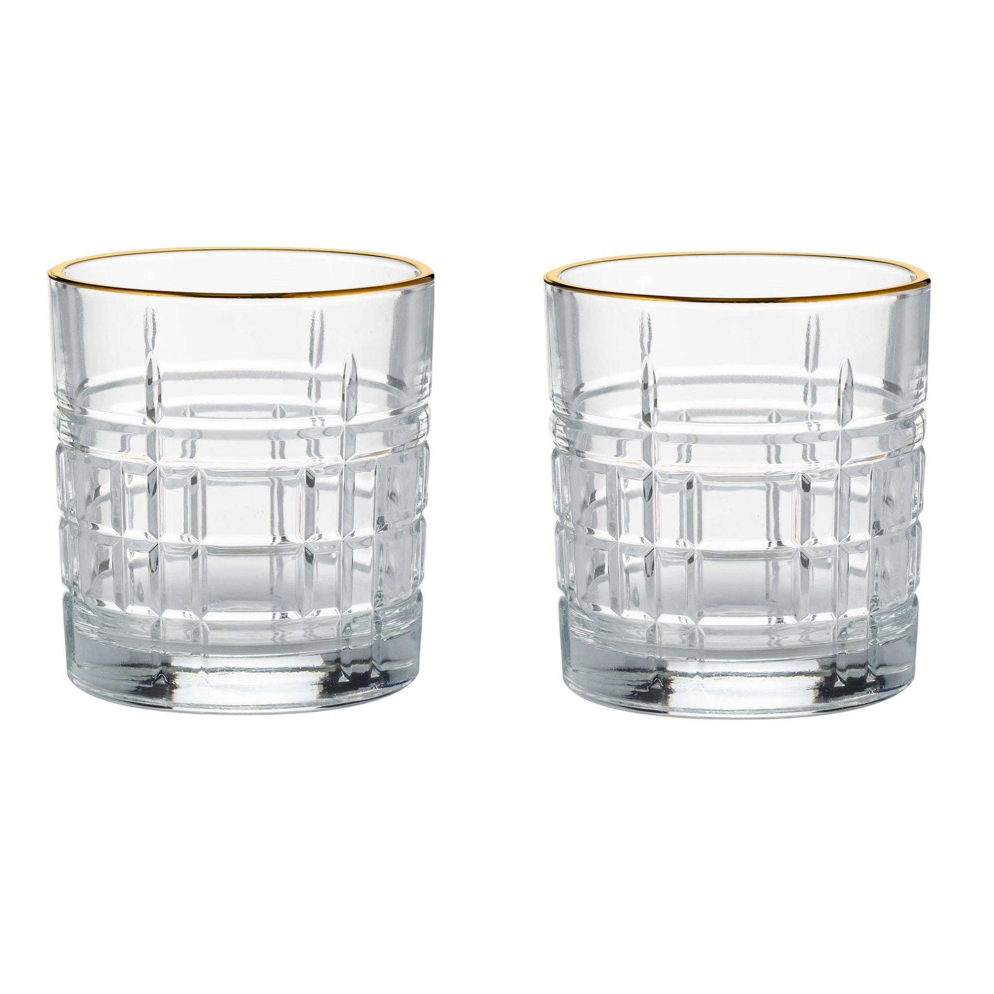 320ML Regency Gold Set Of 2 Mixer Drink Juice Water Glasses