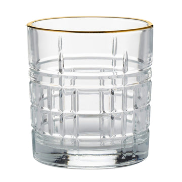 320ML Regency Gold Set Of 2 Mixer Drink Juice Water Glasses
