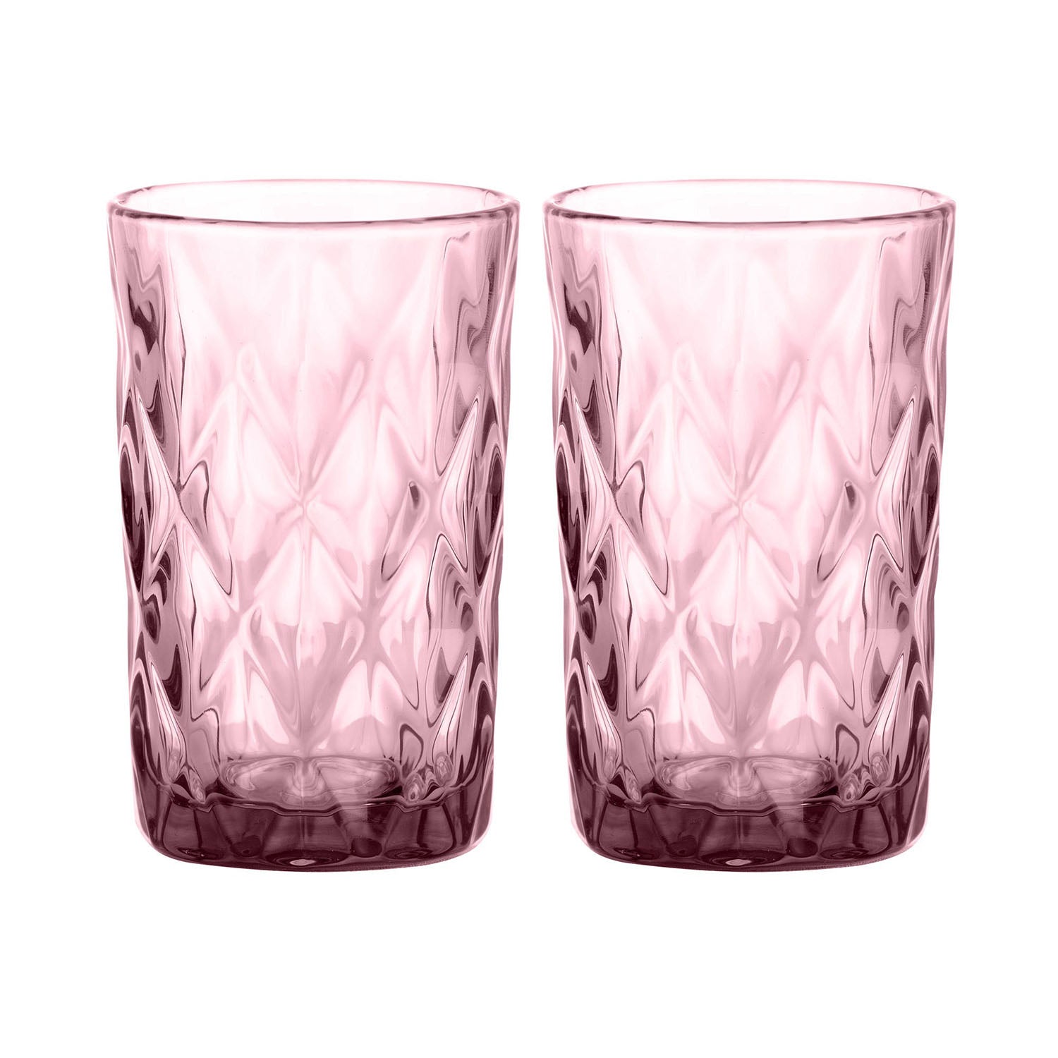 2Pcs Gemstone 340ml Amethyst Recycled Highball Glass