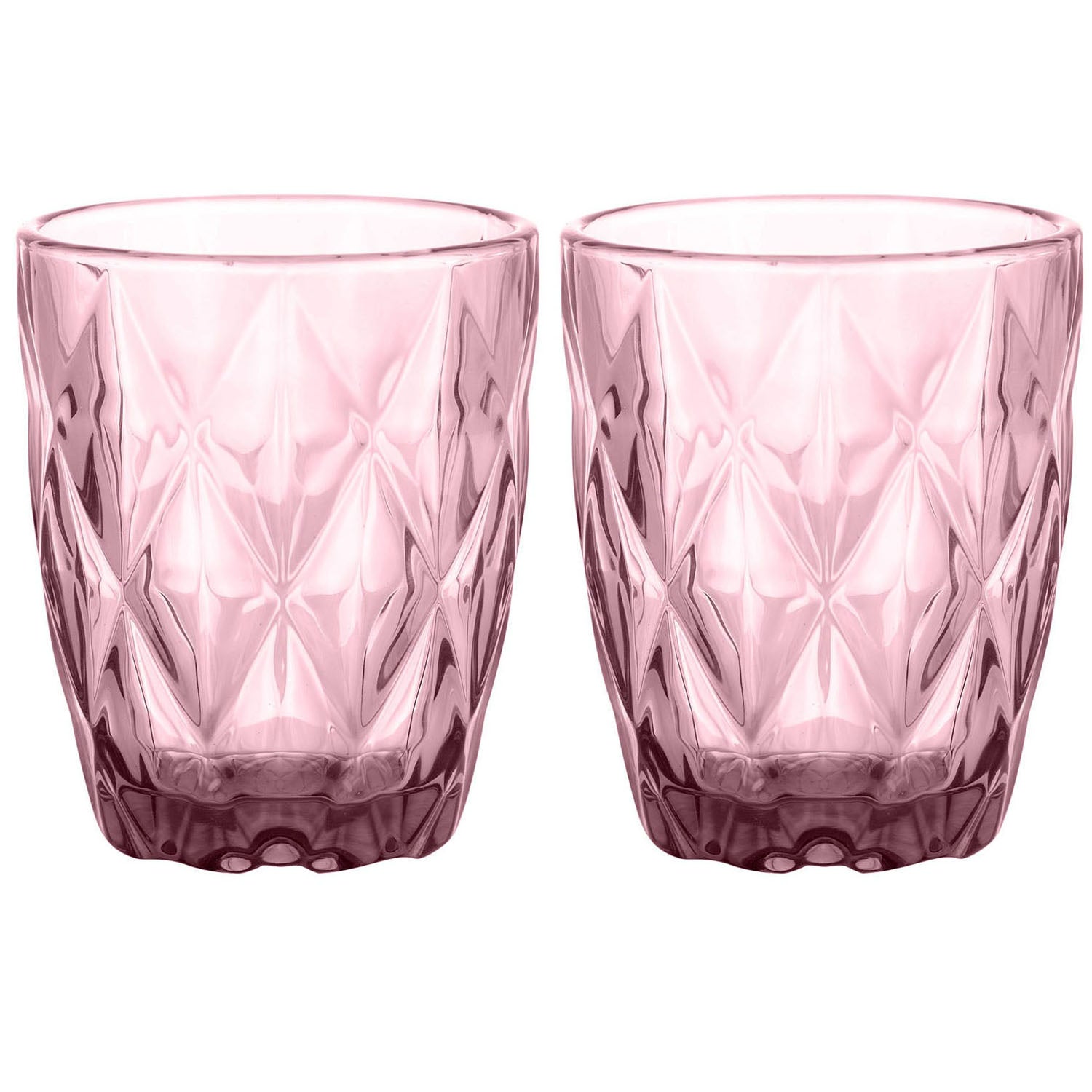 2Pcs Gemstone 270ml Amethyst Recycled Mixer Cocktail Glass