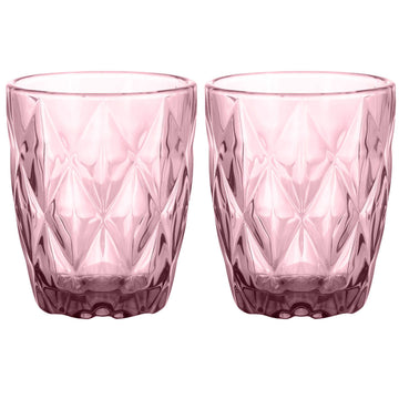 2Pcs Gemstone 270ml Amethyst Recycled Mixer Cocktail Glass