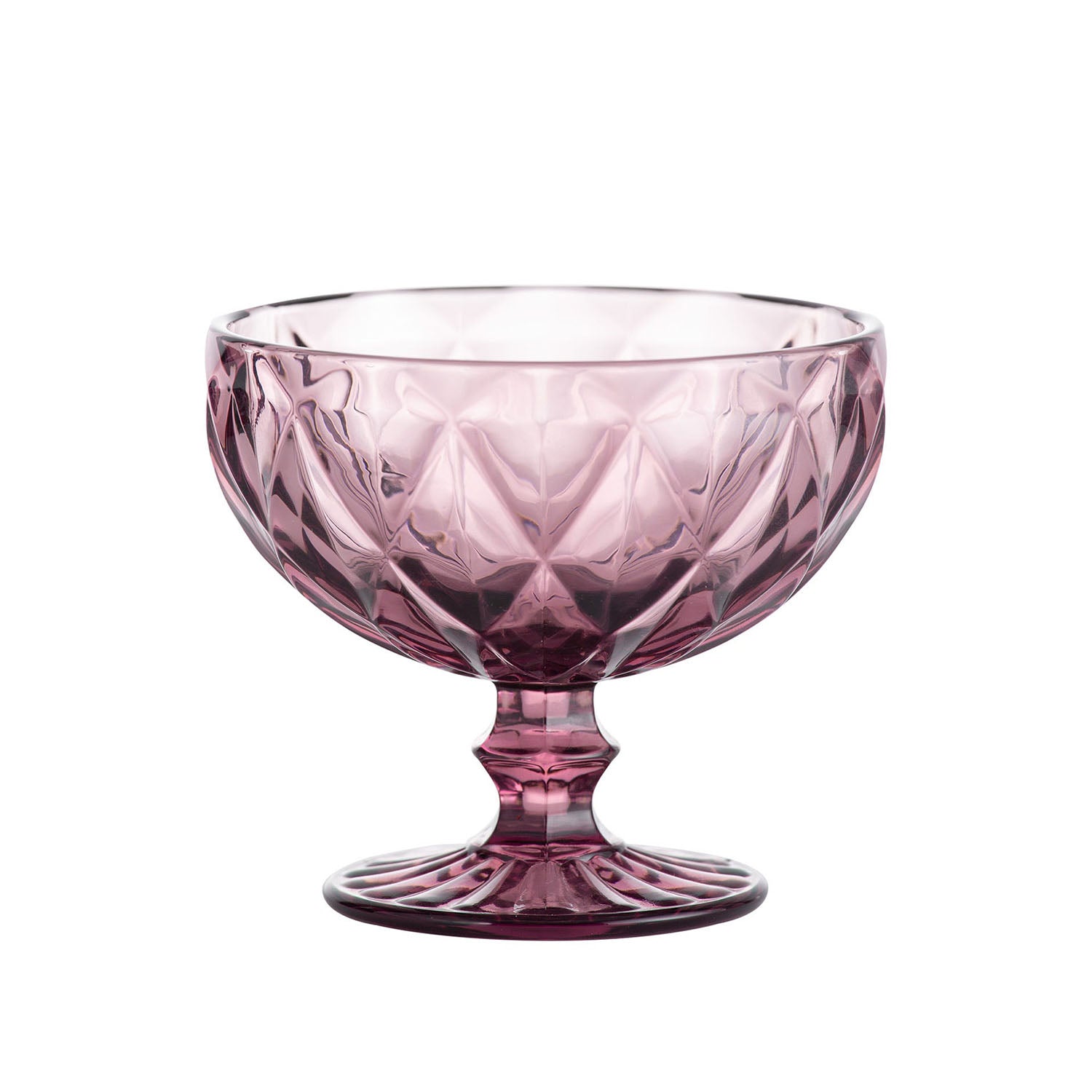 Gemstone Amethyst Sundae Dessert Bowl Recycled Glass