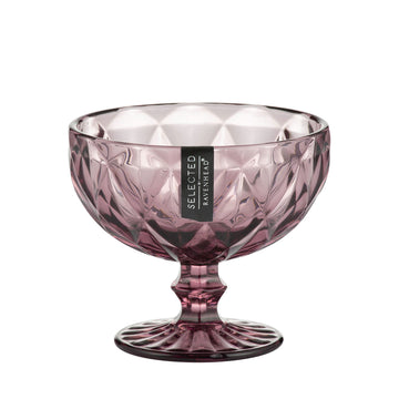 Gemstone Amethyst Sundae Dessert Bowl Recycled Glass
