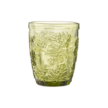 Mixer Glass 27cl Leaf Pattern Kitchen Drink
