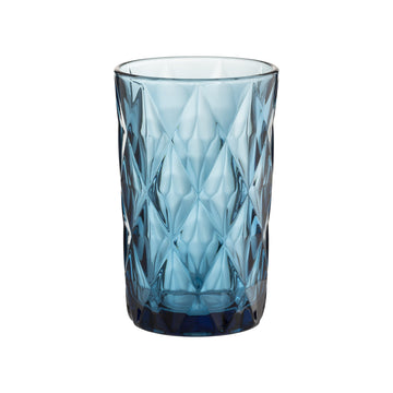 2Pcs 340ml Blue Hiball Glass Goblet