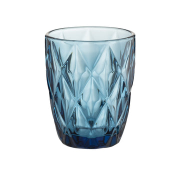5Pcs 270ml Blue Diamond Pattern Mixer Glass