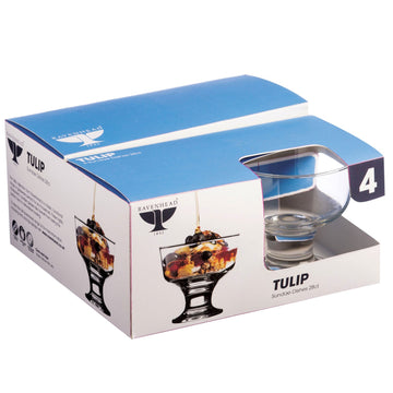 Ravenhead Tulip Sleeve of 4 28cl Sundae Dishes