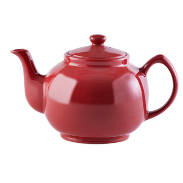 10 Cup Teapot 1500ml Bright Red Stoneware