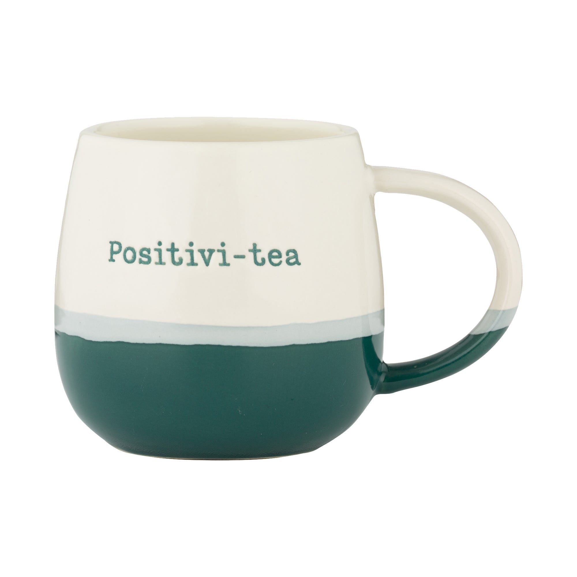 340ml Porcelain Mug Positivi-Tea Quote Ceramic Tea Cup