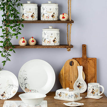 Country Hen Shape Egg Cups Holder