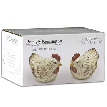 Salt and Pepper Shaker Set of 2 Ceramic Mini Chicken