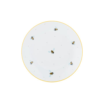 20.5cm Sweet Bee Summer Design White Dinner Server Tableware