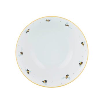 18cm Sweet Bee Summer White Dinner Bowl