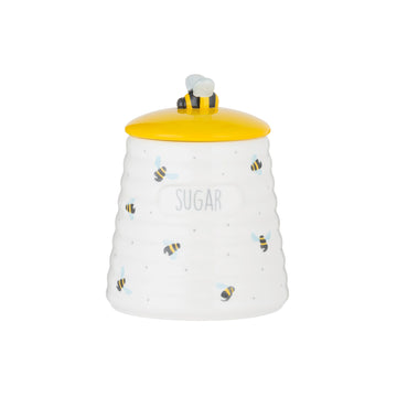 Ceramic Sweet Bee Sugar Storage Kitchen Jar Airtight Lid