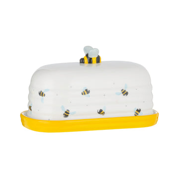 Price and Kensington Ceramic Sweet Bee Yellow Butter Storage