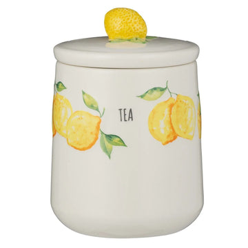 3-Set Amalfi Lemon Ceramic Jars