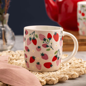 Price & Kensington 340ml Strawberry Fine China Mug