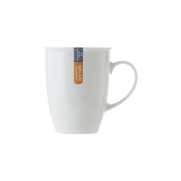 4Pcs Milan 300ml White Fine Porcelain Mug