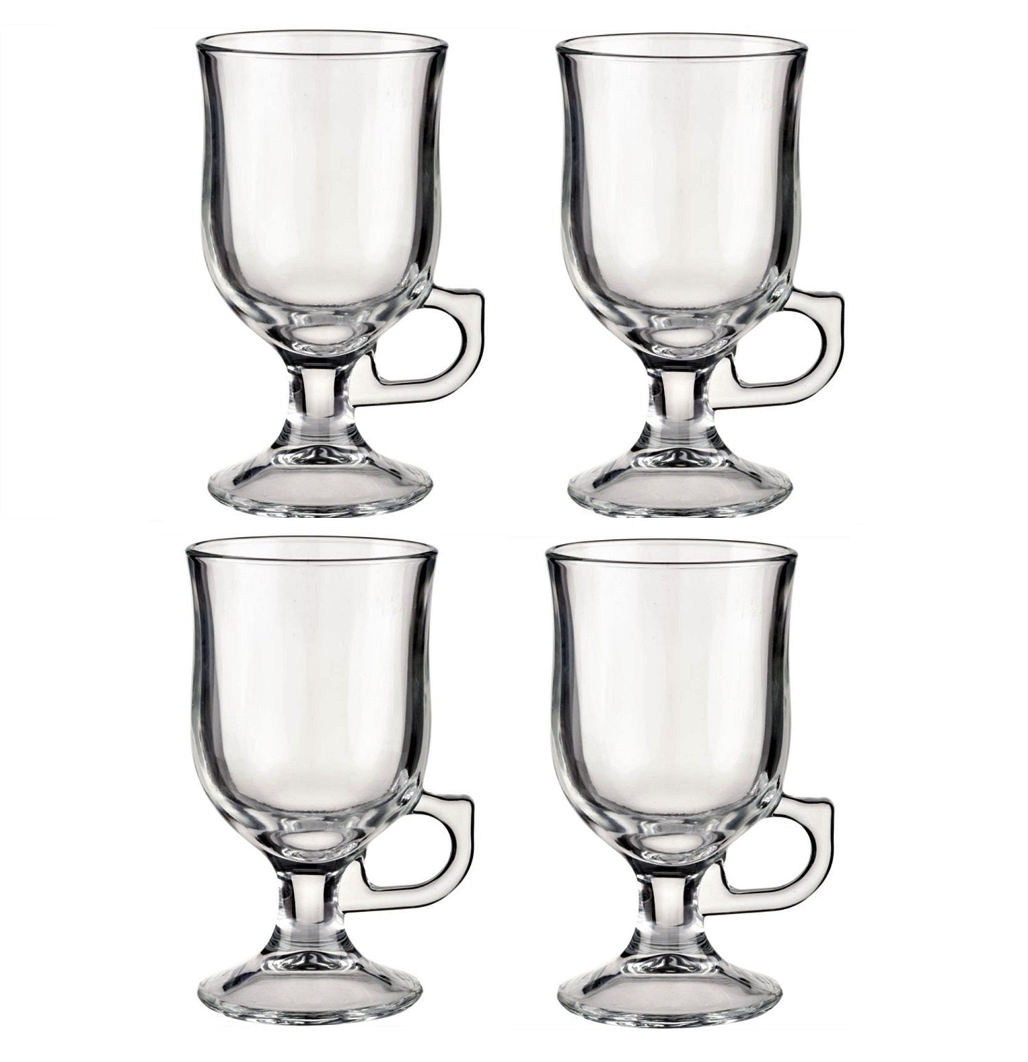 Set Of 4 Irish Coffee Glass Drinking Cup Mug