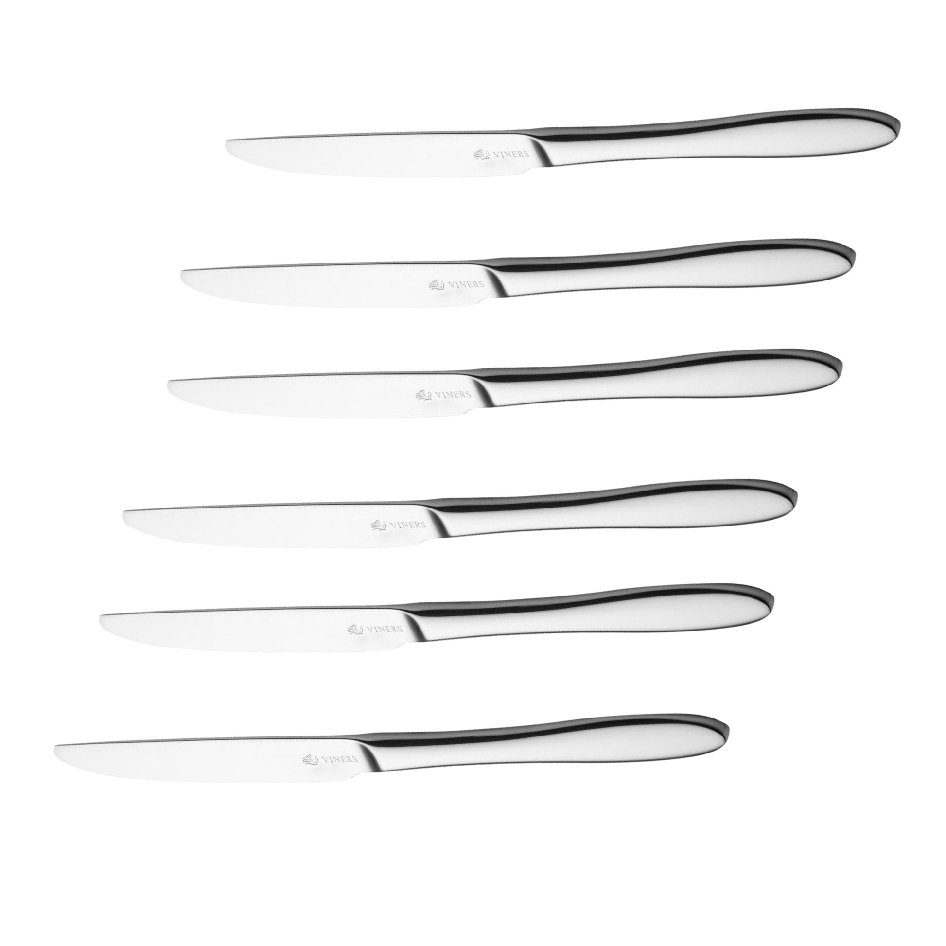 6Pcs Viners Eden Range Stainless Steel Table Knife