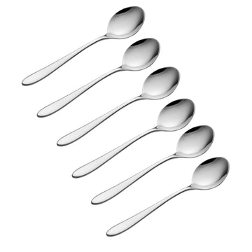 6Pcs Viners Eden Range Stainless Steel Dessert Spoon