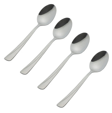 Set Of 4 Stainless Steel Dessert Spoon