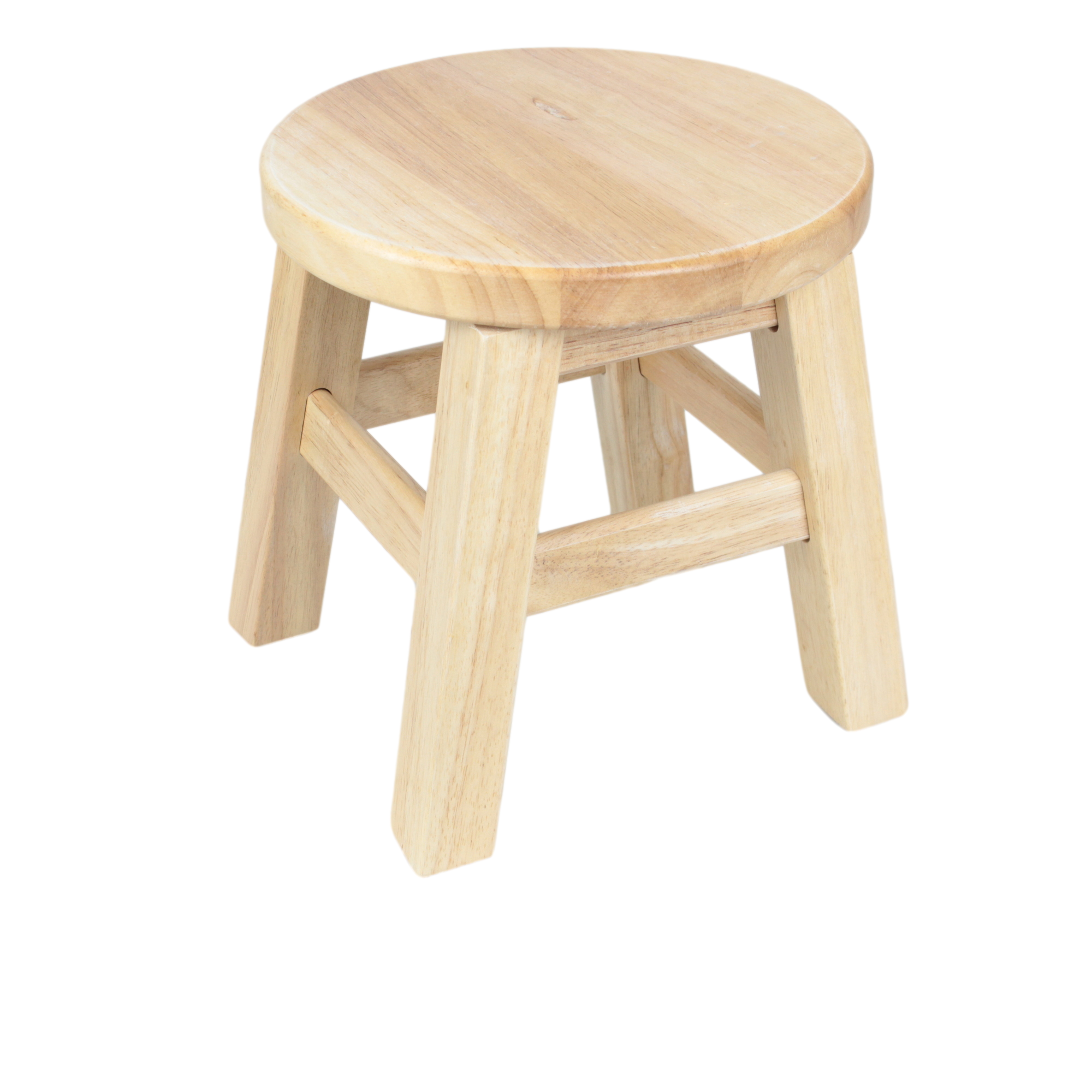 26cm Kiddie Round Chair Hevea Wood Step Stool