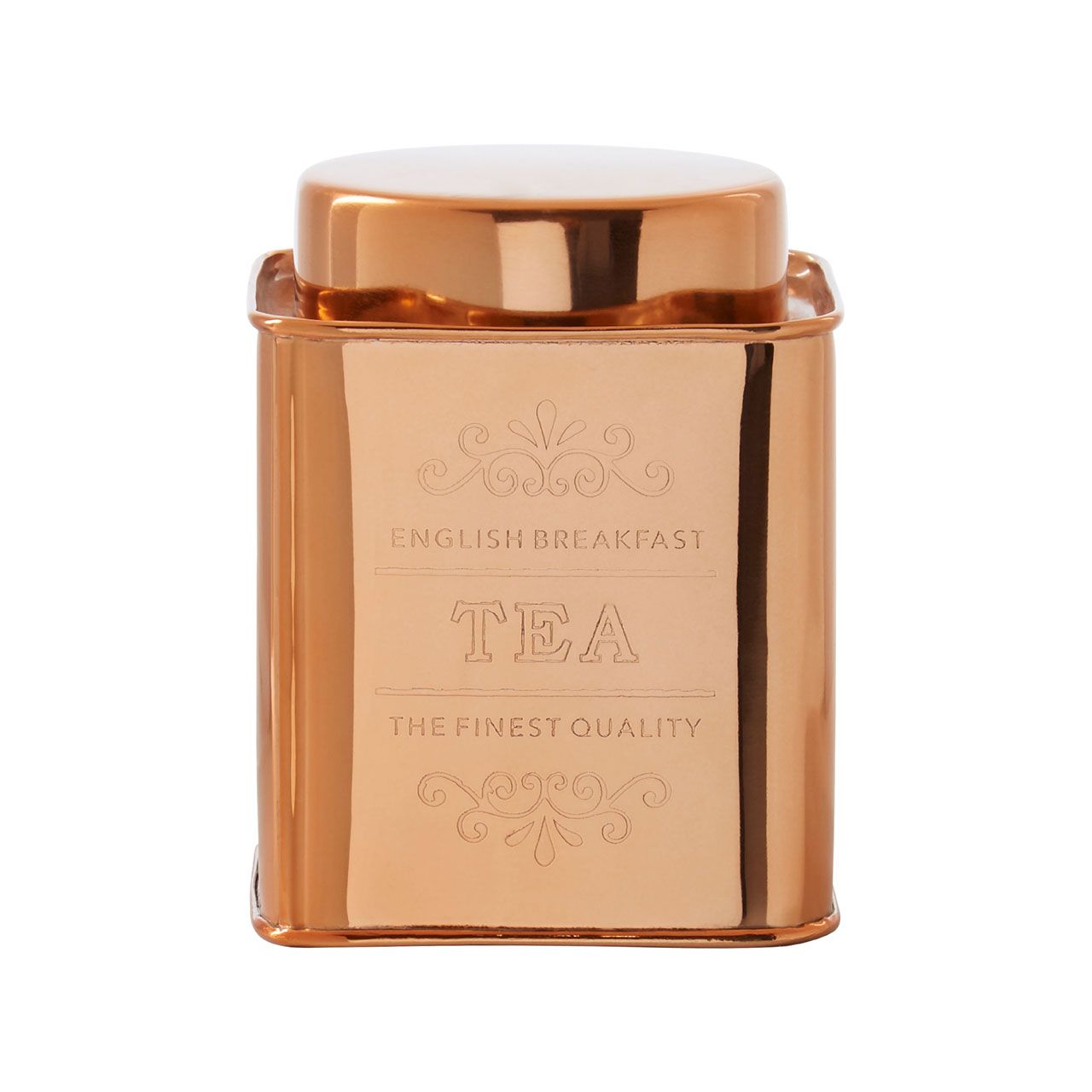 Chai Copper Finish Tea Canister