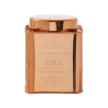 Chai Copper Finish Tea Canister