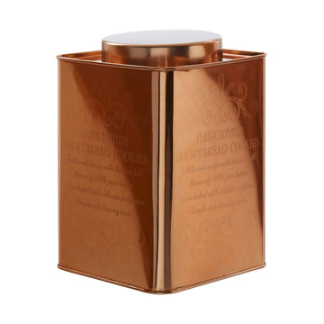 Chai Copper Finish Cookies Canister