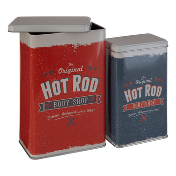Set of 2 Hot Rod Storage Canisters