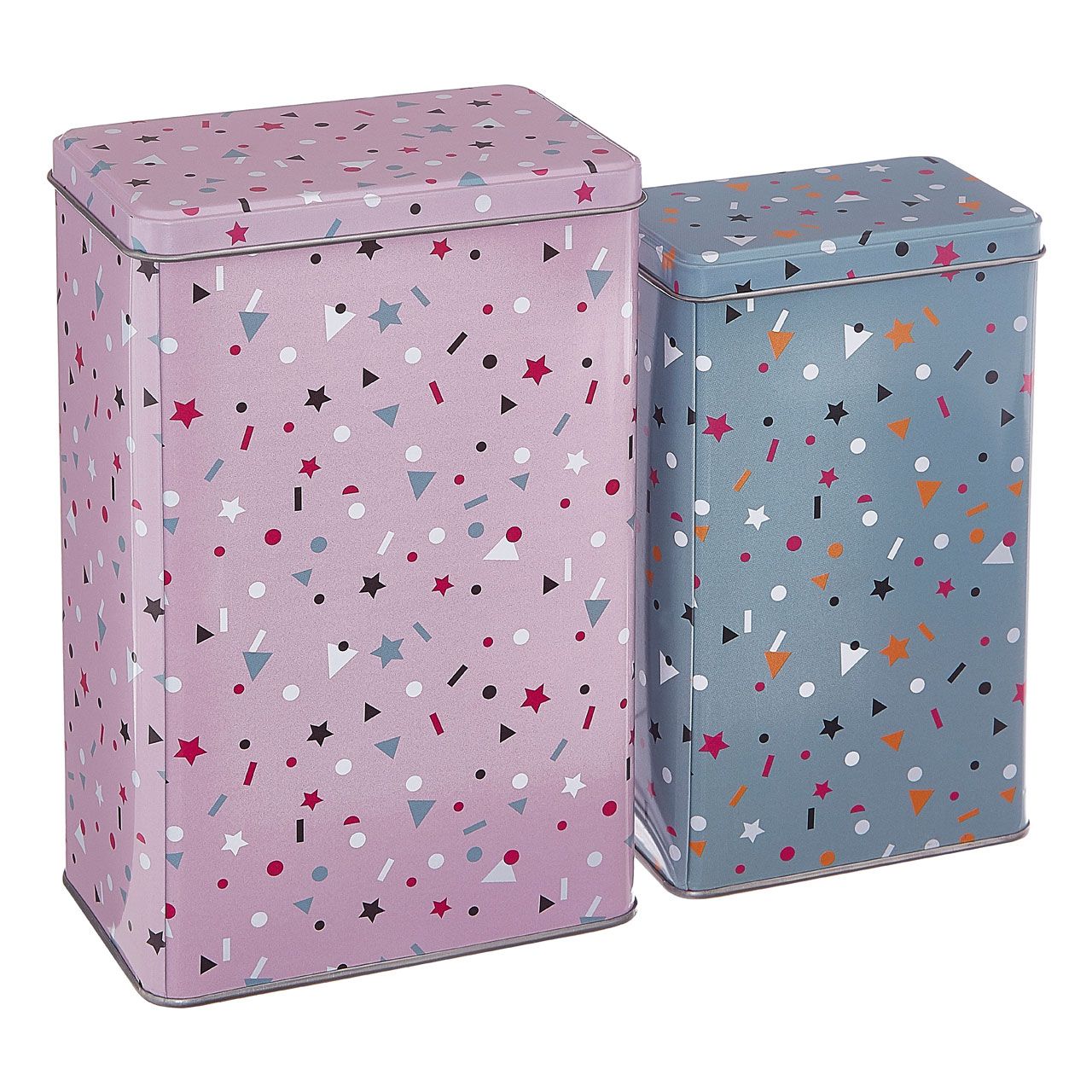 Set of 2 Stellar Confetti Storage Canisters