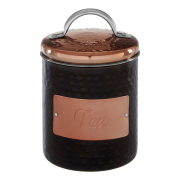 700ml Hammered Stainless Steel Tea Storage Jar
