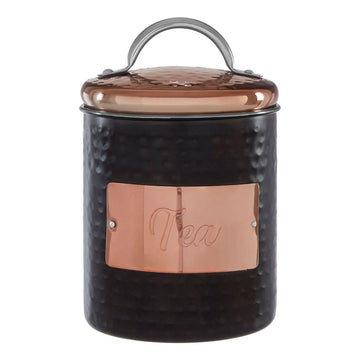 700ml Hammered Stainless Steel Tea Storage Jar