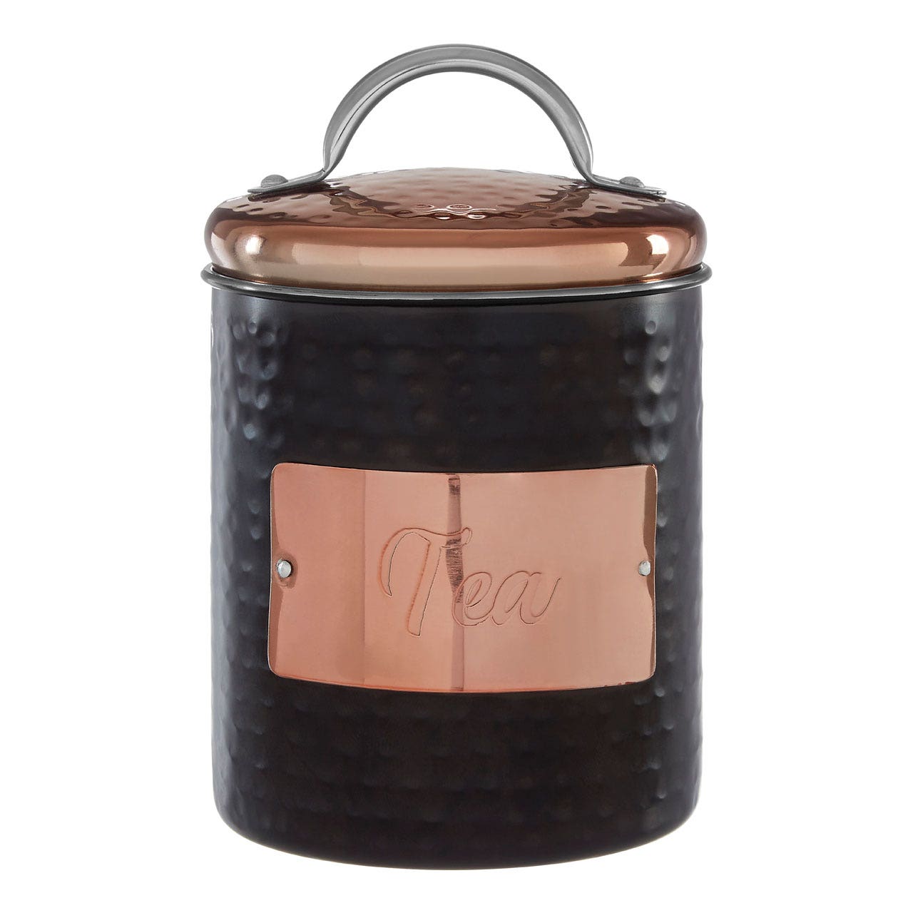 700ml Hammered Stainless Steel Tea Storage Jar