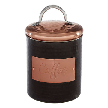 700ml Hammered Stainless Steel Coffee Storage Jar