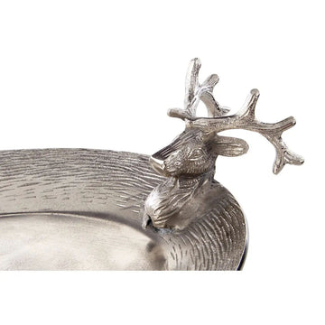 Buck Nickel Finish Metal Serving Tray