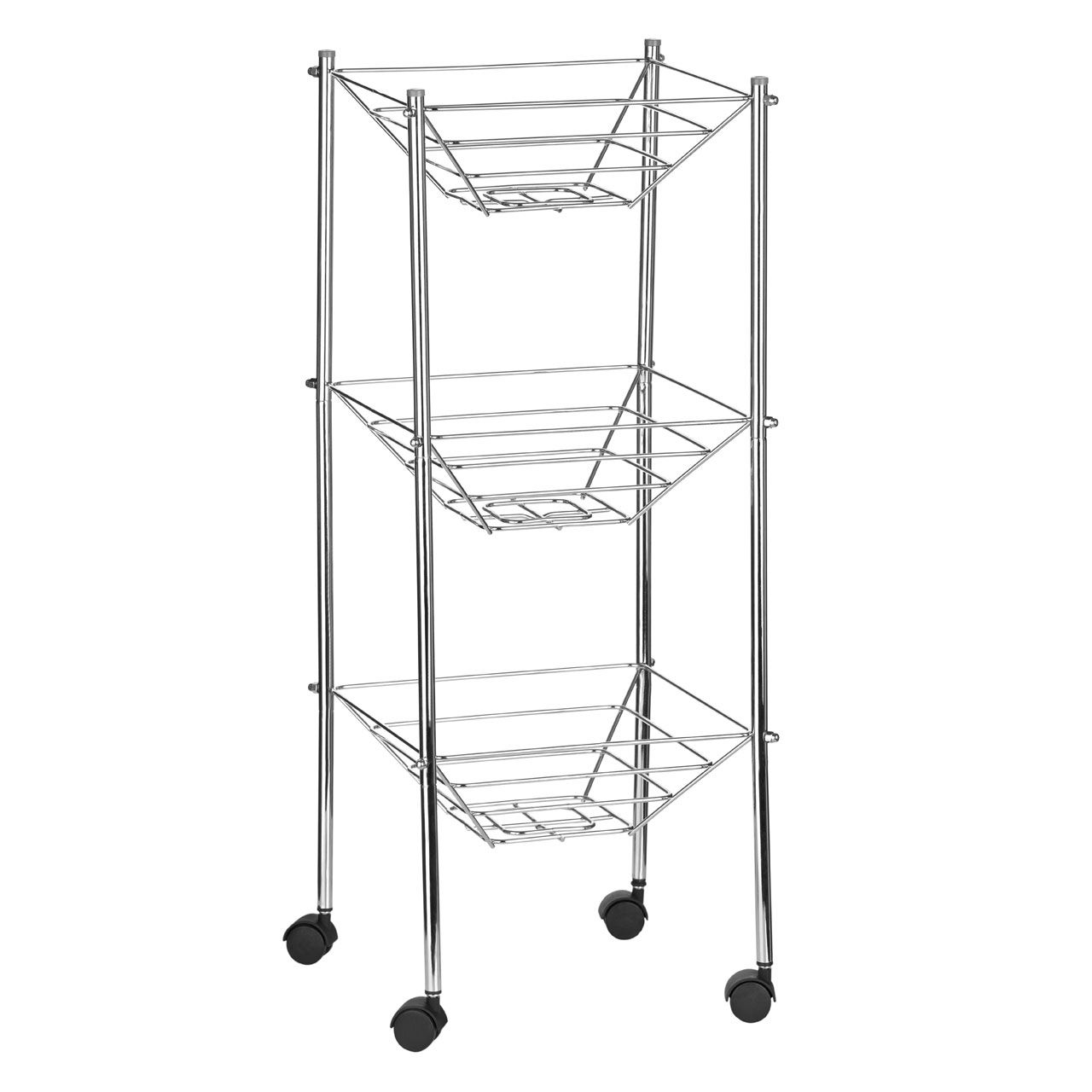 3 Tier Kitchen Storage Trolley Cart With Wheels