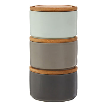 Set of 3 Fenwick Gret Stackable Canisters