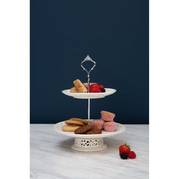 30cm 2-Tier  Lace Cupcake Holder