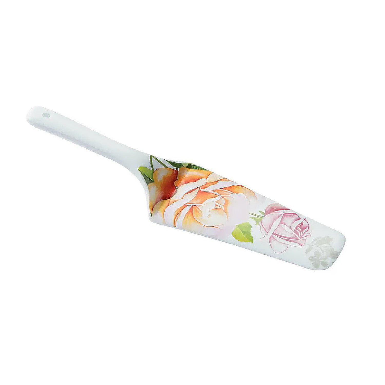 Peach Rose Porcelain Serving Pastry Cake Slice