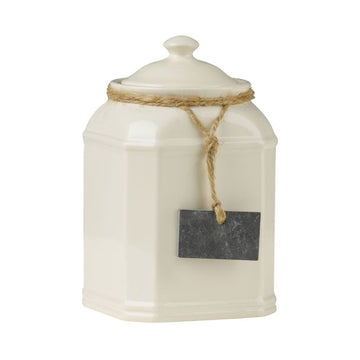 Cream Dolomite Storage Jar
