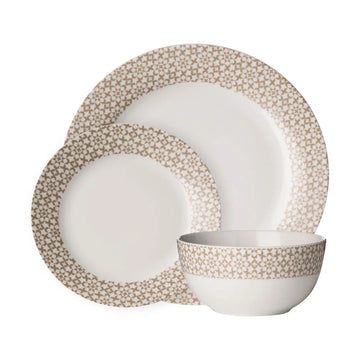 Avina Casablanca 12-Piece Natural Dinner Set