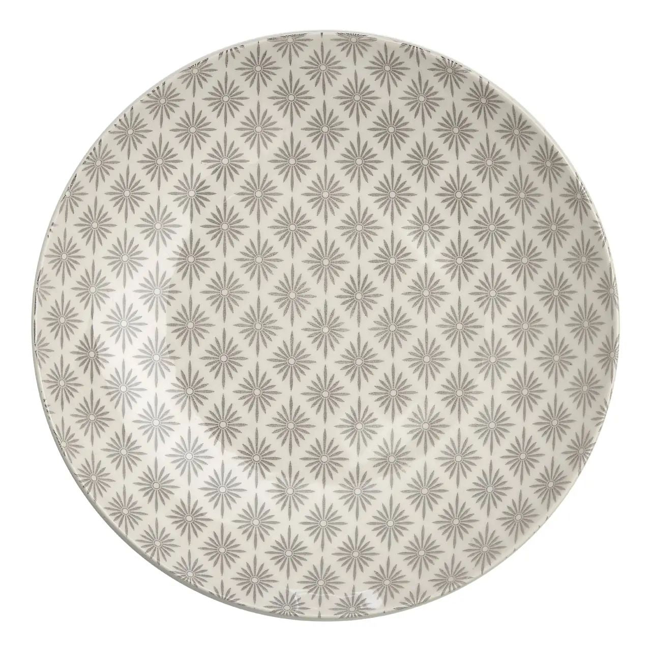 Maela Grey & White 12 Pc Dinner Set