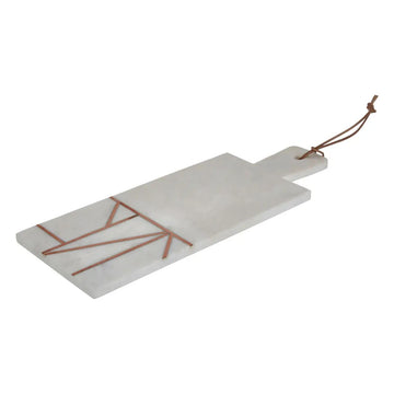 Marenzo White Marble & Copper Inlay Paddle Board